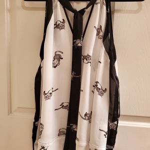 Disney Collection Cheshire Cat sleeveless blouse